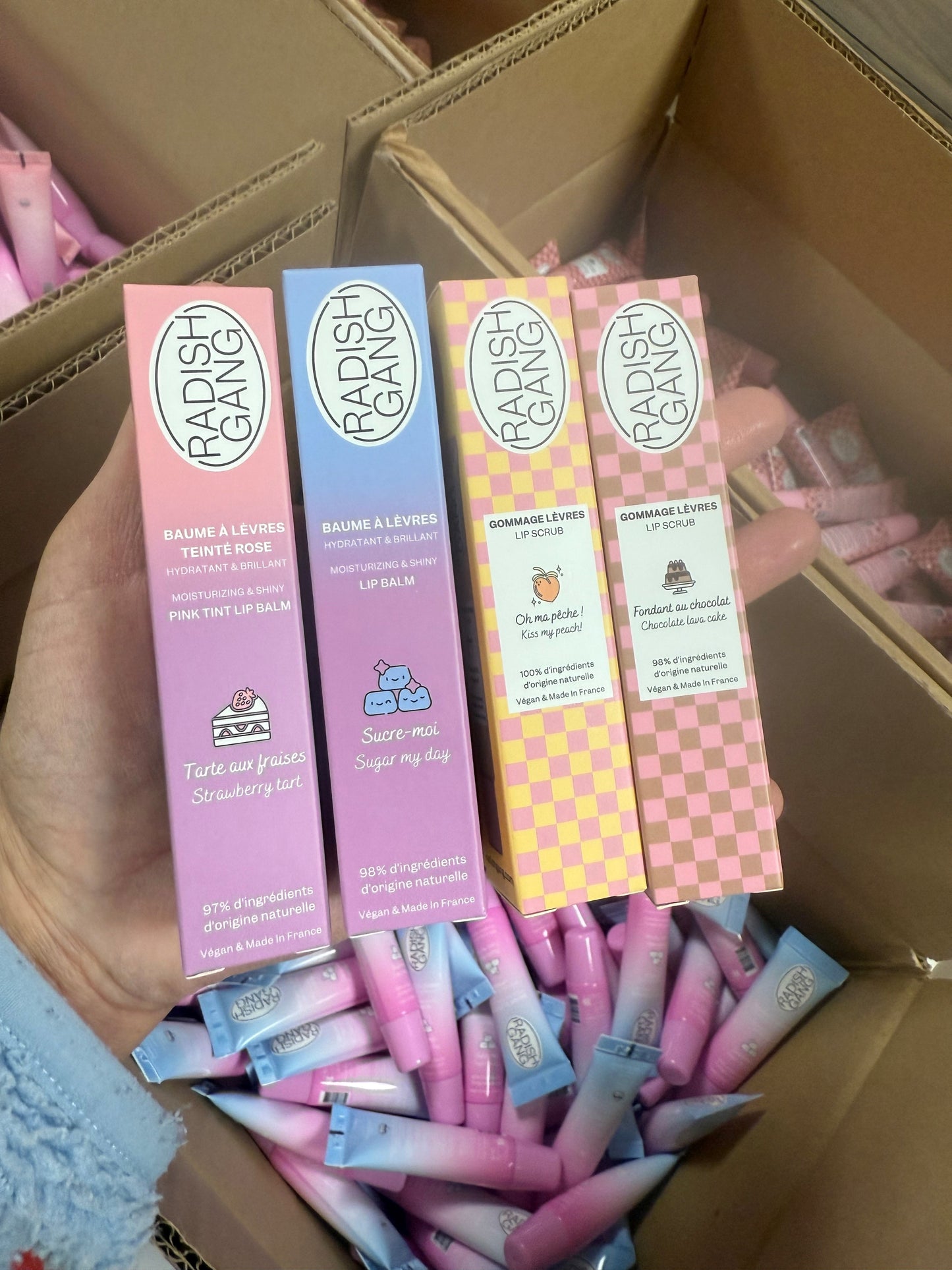 Pack découverte 4 lips + 1 brosse exfoliante pour lèvres