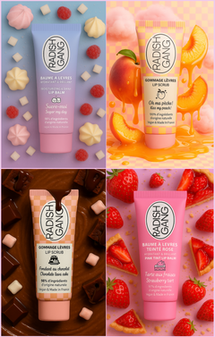 Pack découverte 4 lips + 1 brosse exfoliante pour lèvres