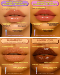 Pack découverte 4 lips + 1 brosse exfoliante pour lèvres